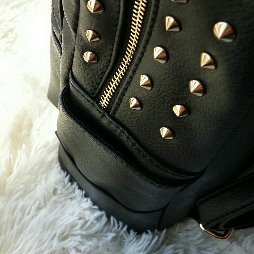 LAST CHANCE {Bebe} NWOT FULL SIZE Studded Backpack - Picture 6 of 8